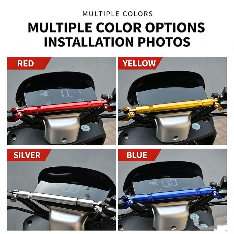 CNC Adjustable Motorcycle Handlebar Balance Bar Multifunctional Reinforced Cross Bar for Scooter E‑Bike Modification Accessories
