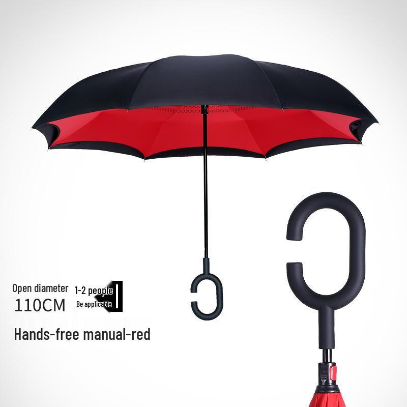 Hands-Free Automatic Double-Layer Car Umbrella for Two