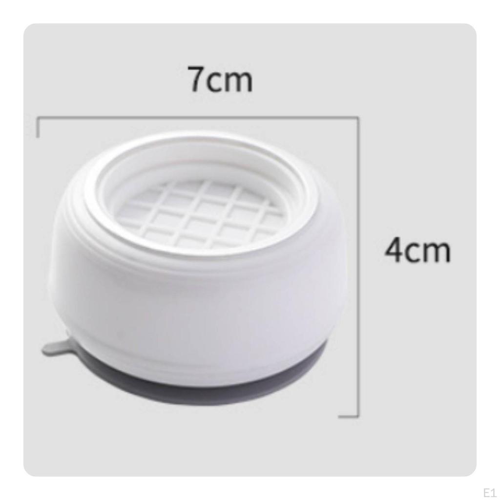 4 Pieces AntiVibration Pad Stacked Circular Anti Vibration LowProfile Household Accessory for