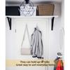 10 Pack Heavy Duty Over Door Hooks - No Drill Needed Hanging Organizer for Towels, Robes, Hats in Bathroom, Kitchen & Closet