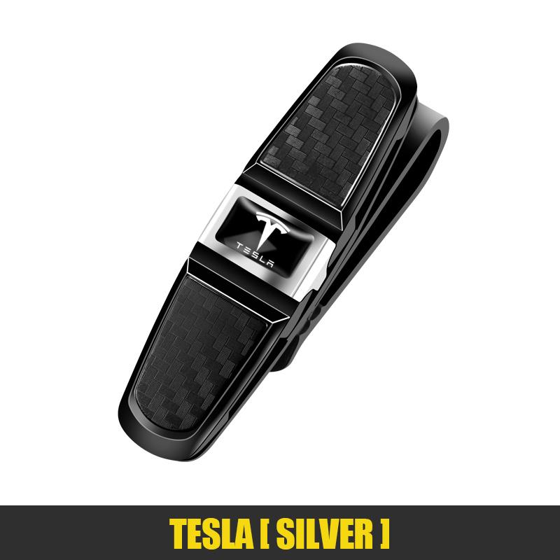 

Car Sun Visor Clip 360 Rotation Sunglasses Ticket Card ClampFor Tesla Model 3 Highland 2023 Model S Model X Model Y Model Y-Eur серебряный
