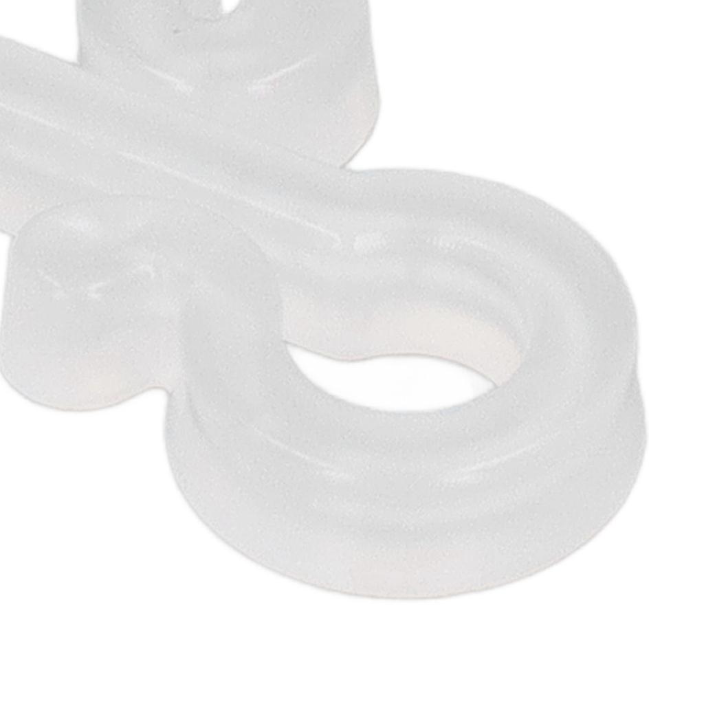 150Pcs S Shaped Hooks Sturdy Plastic Dual Ends Multipurpose Christmas Light Clips for Party Lights Decoration