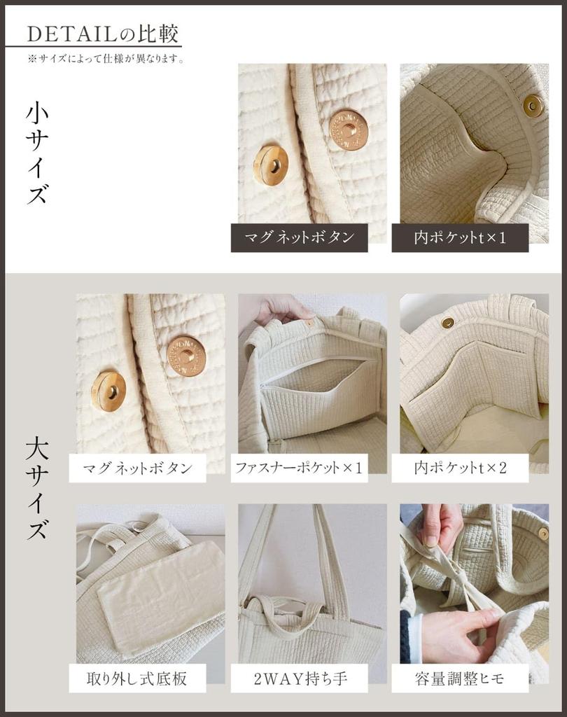 Nubi Bag, Nubi Mother's Bag, Mother's Tote, Ibul Bag, Ibul Mama Tote Bag with Bottom Plate, Available in 2 Sizes: Large and Lightweight, Cute and