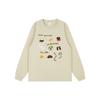 Korean Style Cartoon Print Long Sleeve T-Shirt With Cuffed Sleeves - Autumn Winter Collection
