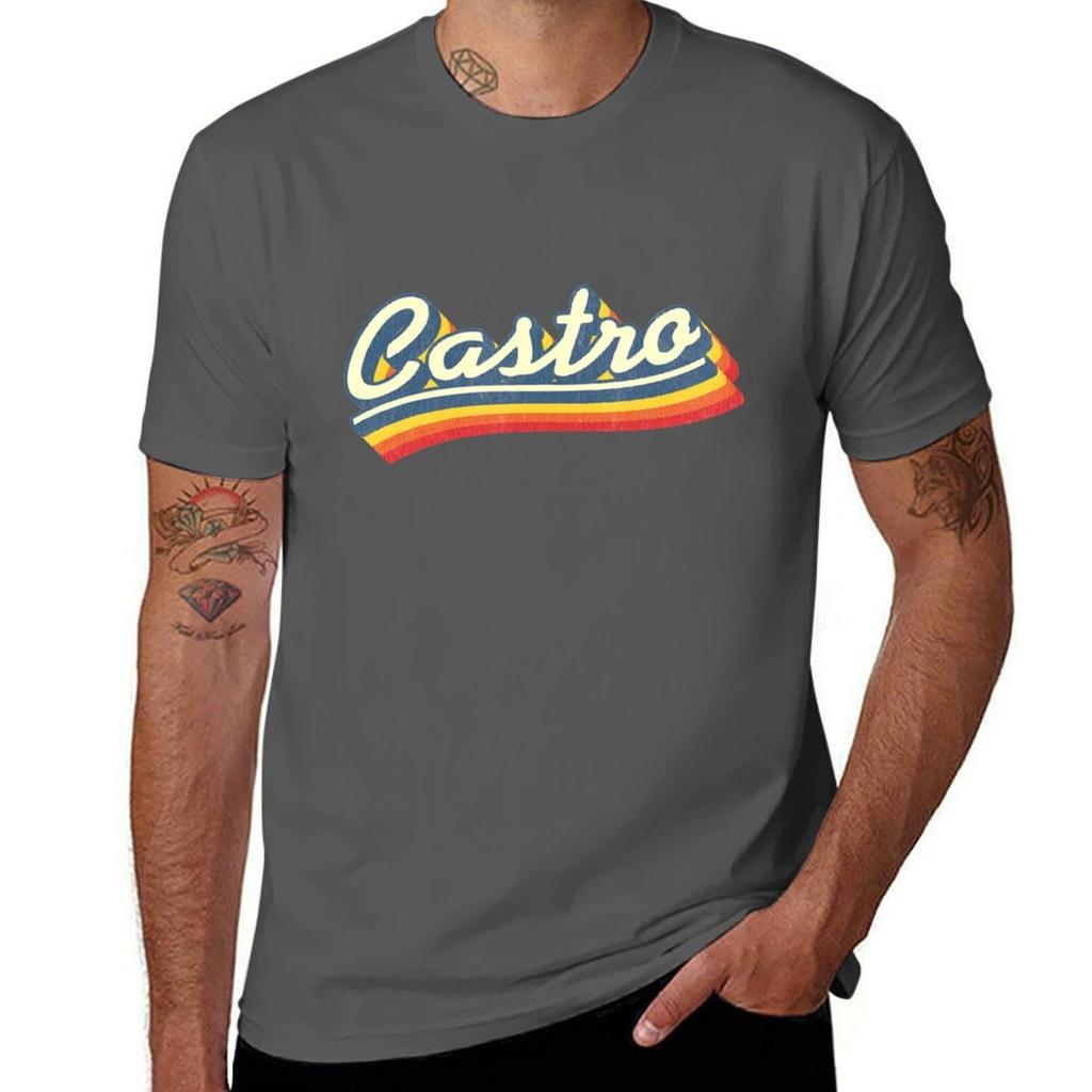 Castro Retro Rainbow Tshirt Perforunisexce Workout Short Sleeve Tee Tshirt