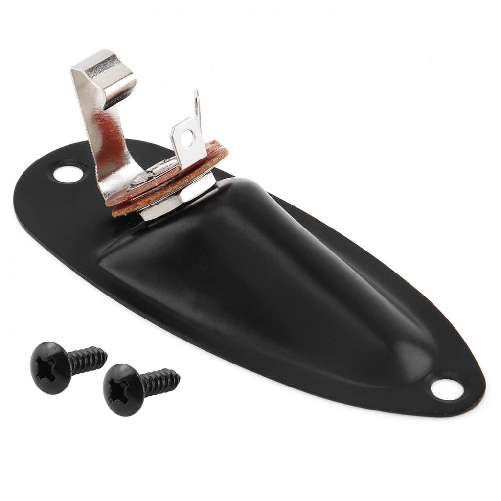Electric Guitar Pickup Boat Style Output Jack Plate Socket Accessories for FD Strat Electric Guitar