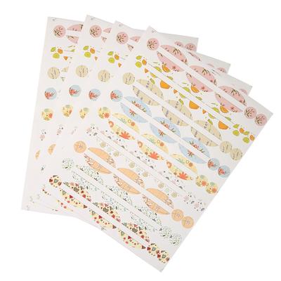 4 Sheets Empty Essential Oil Bottle Sticker Oval Shaped and Round Stickers Perfume Bottle Label