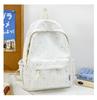 Schoolbag Korean Ins Wind Star Backpack Female Large Capacity Junior High School Student School Bag Leisure Travel Computer Backpack