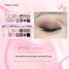 Veecci/Seven-Color Eyeshadow Palette for Light Makeup, Pearlescent Highlighter, Blush, and Contouring - Multi-Use Comprehensive Palette for Beginners