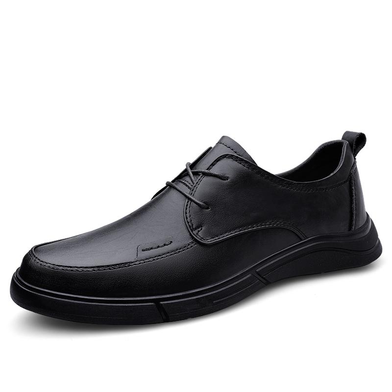 Genuine Leather Men Formal Shoes Luxury Comfy Formal Dress Footwear Outdoor Man Business Shoes Leisure Walk Derby Shoes Sneakers