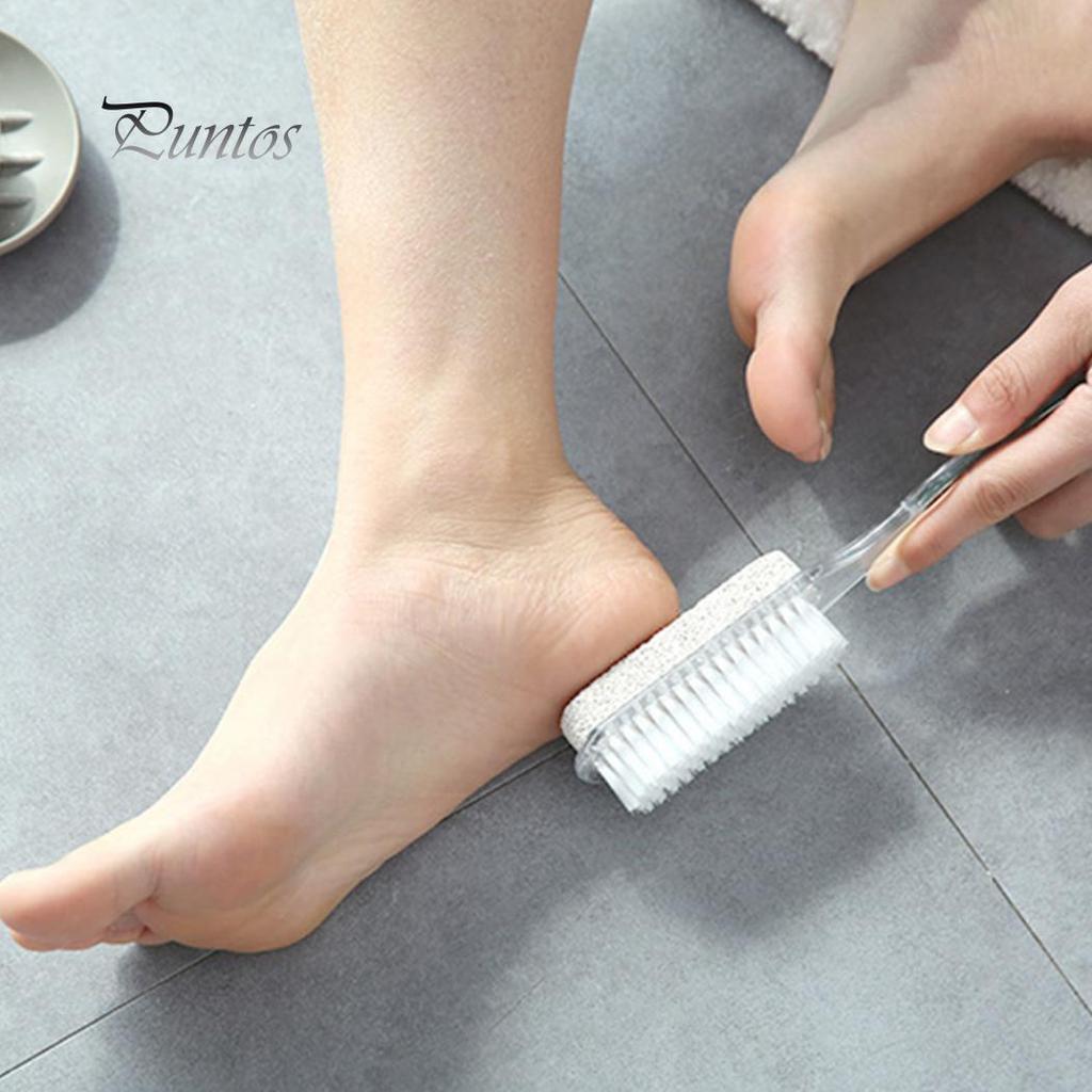 Perie pentru pedichiură 4 în 1, piatră ponce, exfoliantă pentru îndepărtarea pielii moarte, masaj Spa