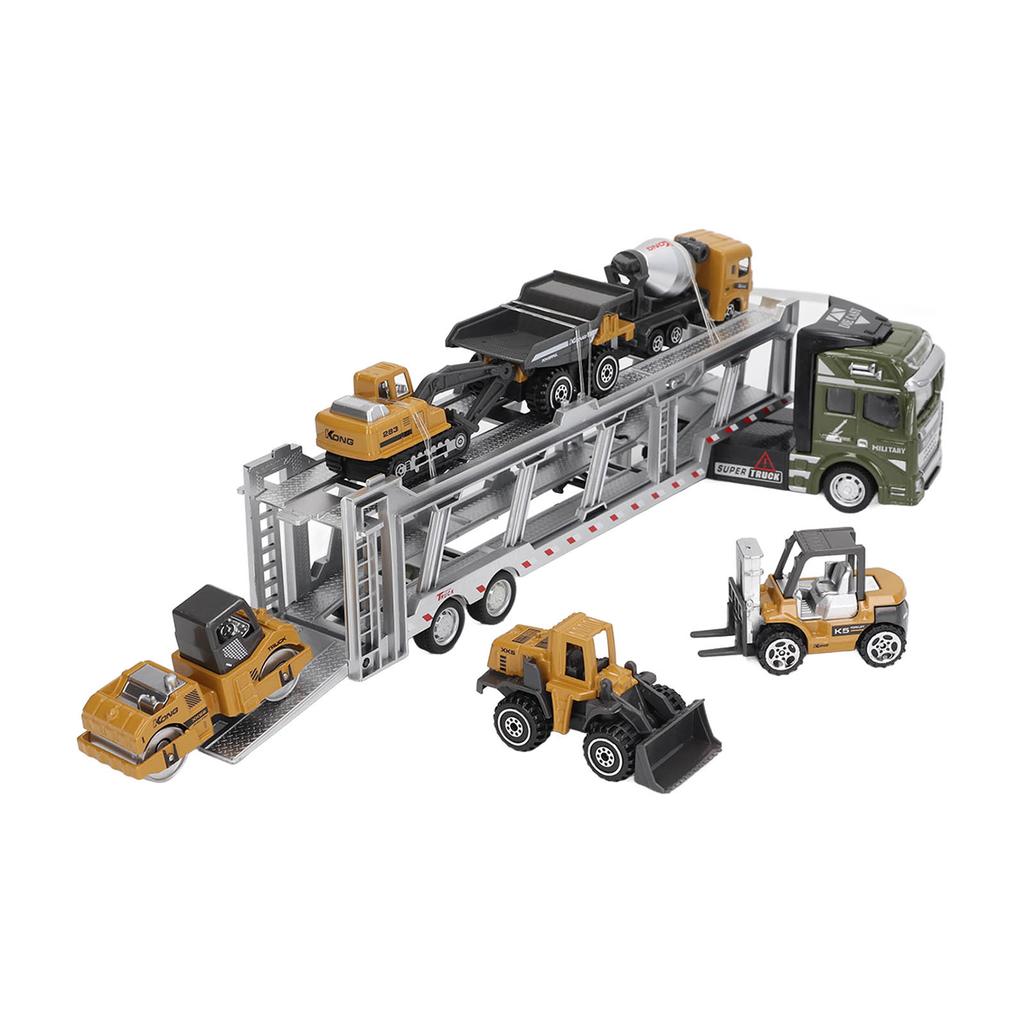 7 v 1 Transportní nákladní auto Hračka Slitina Funkce natahování Model nosiče Hračka se 6 malými