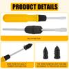 Universal Tubeless Tire Repair Kit - Emergency Puncture Tools w/Rubber T-Plugs for Car/Motorcycle On-Road Vacuum Seal