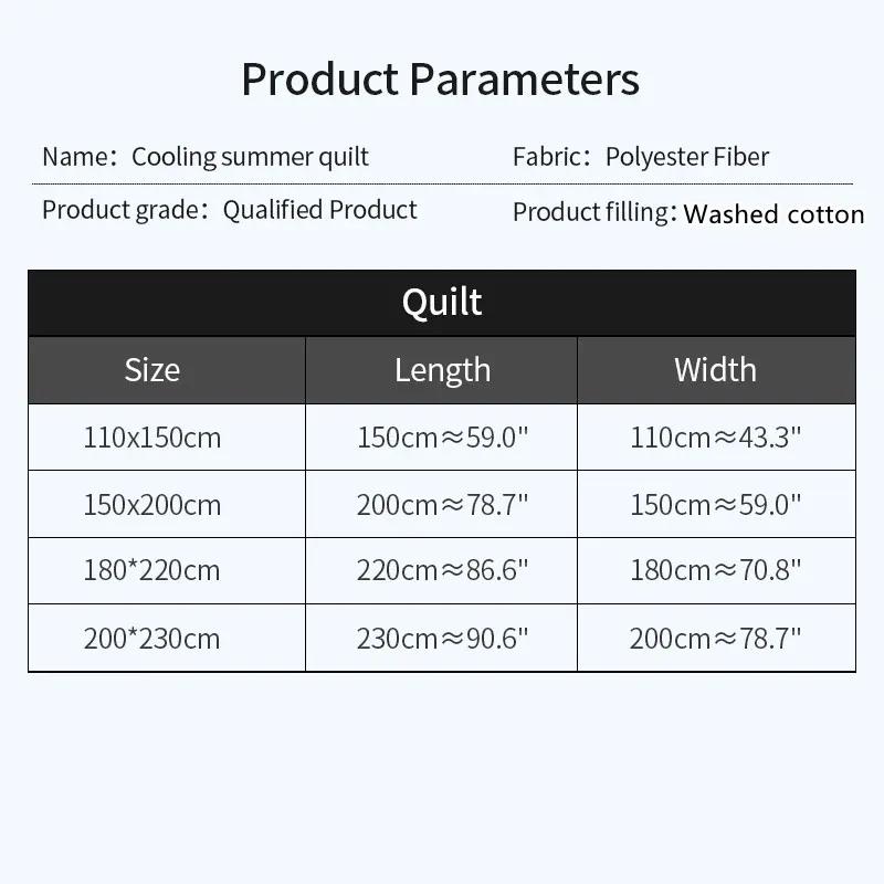 Mint Cool Feeling Antibacterial Ice Cream Summer Quilt Washable Summer Quilts Silk Air Conditioning Quilt SummerQuilt Comforter