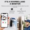 Waterproof Outdoor Wireless Doorbell with Solar Cover Camera WiFi Digital Door Peepholes Smart Home Intercom Video Eye Ring Bell