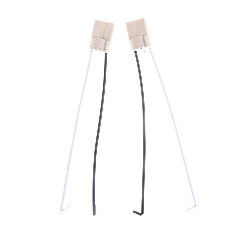5Pcs Portable Led Light Lamp Bulb Holder Base Supplies General G9 Socket Cable Ceramic Connector
