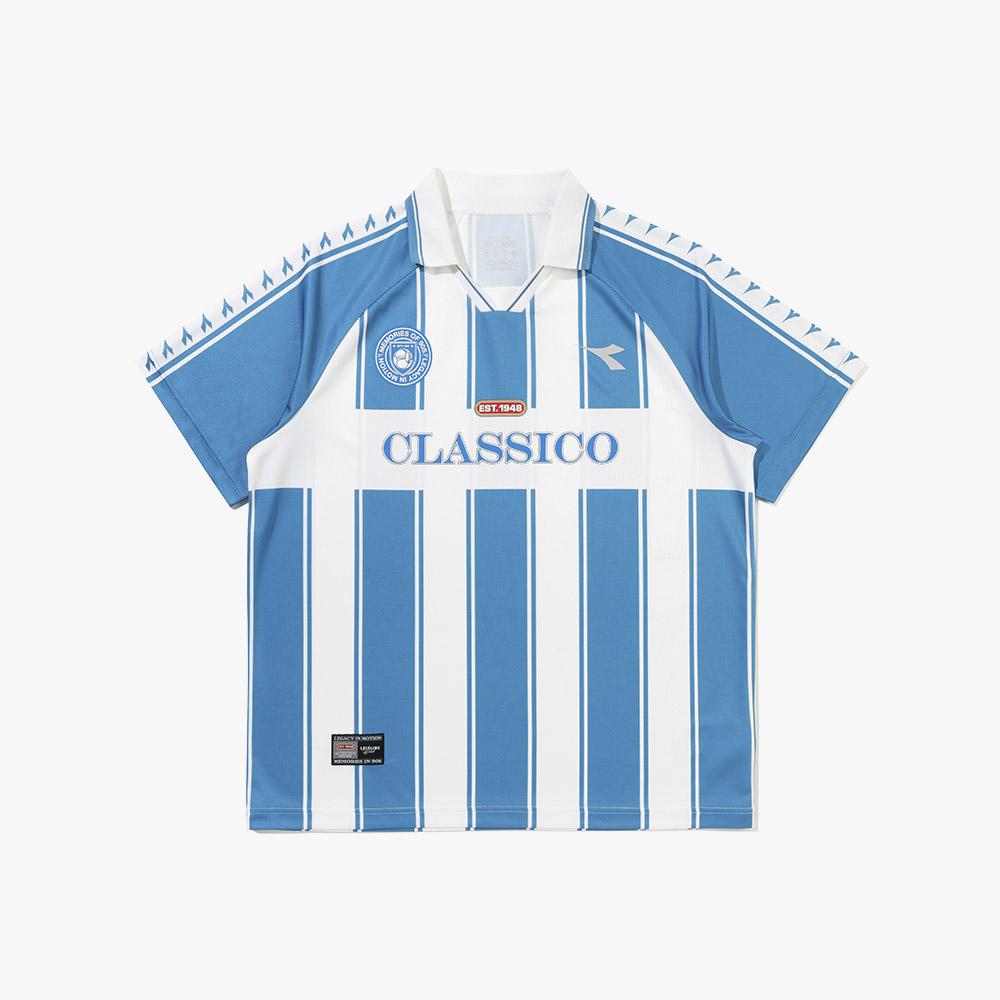 Diadora Ceremony Collared Short Sleeve T-Shirt Blue