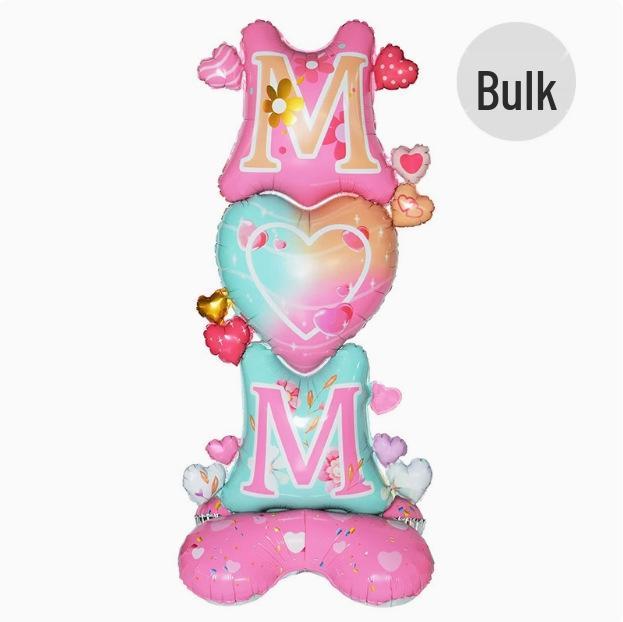 Large Standing Aluminum Foil Balloon for Mother's/Father's Day Decoration