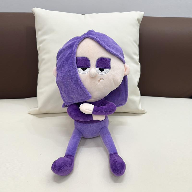 Adorable Plush Duolingo Owl With Purple Hair Perfect Study Buddy Gift