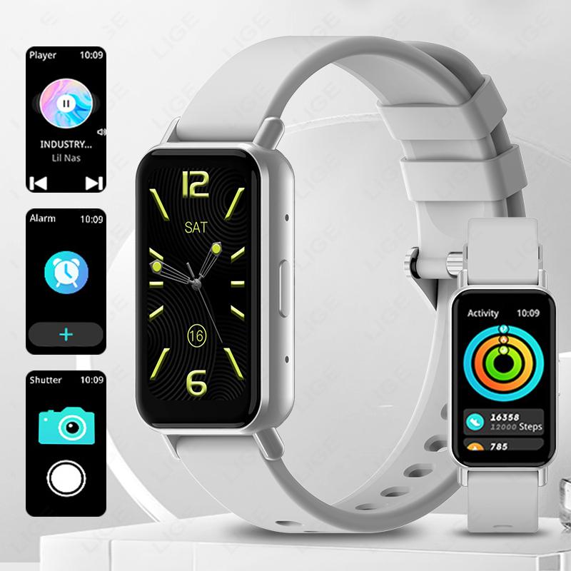 

1.45 Waterproof Silicone Smart Watch Wireless Call Sleep Tracking Sports Smartband Pedometer Information Reminder Bracelet серый