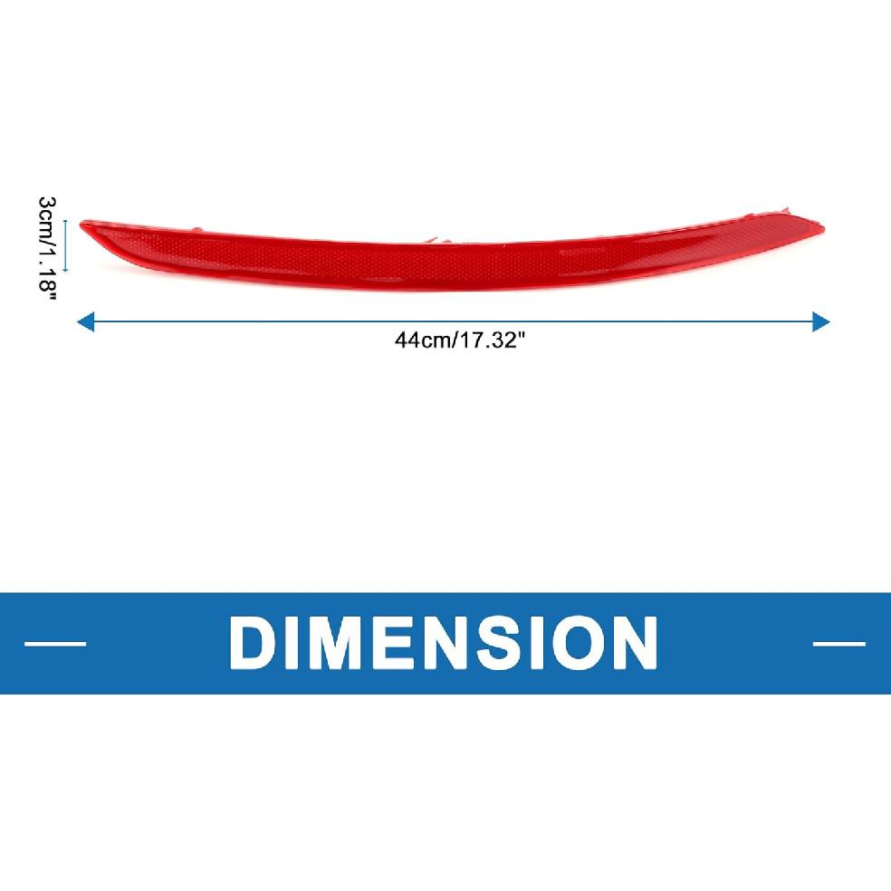 Rear Left Side Bumper Reflector No.92405F2000 Bumper Reflector Side Marker for Hyundai Elantra 2017-2018 Red