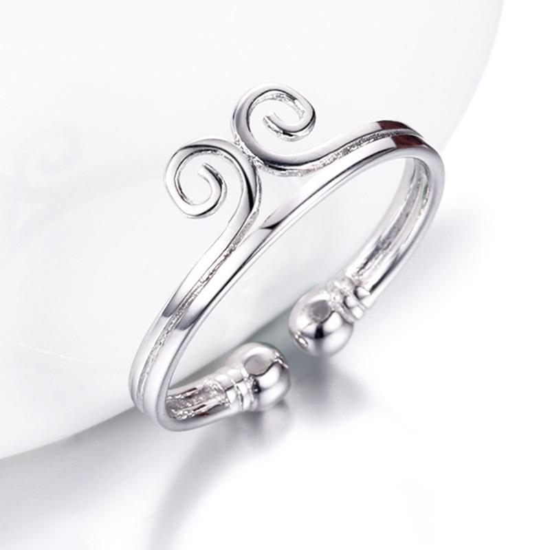 Temperament Silver-plated Ring Old Monkey Tight Spell Natal Monkey Year Female Ring Silver Open Ring