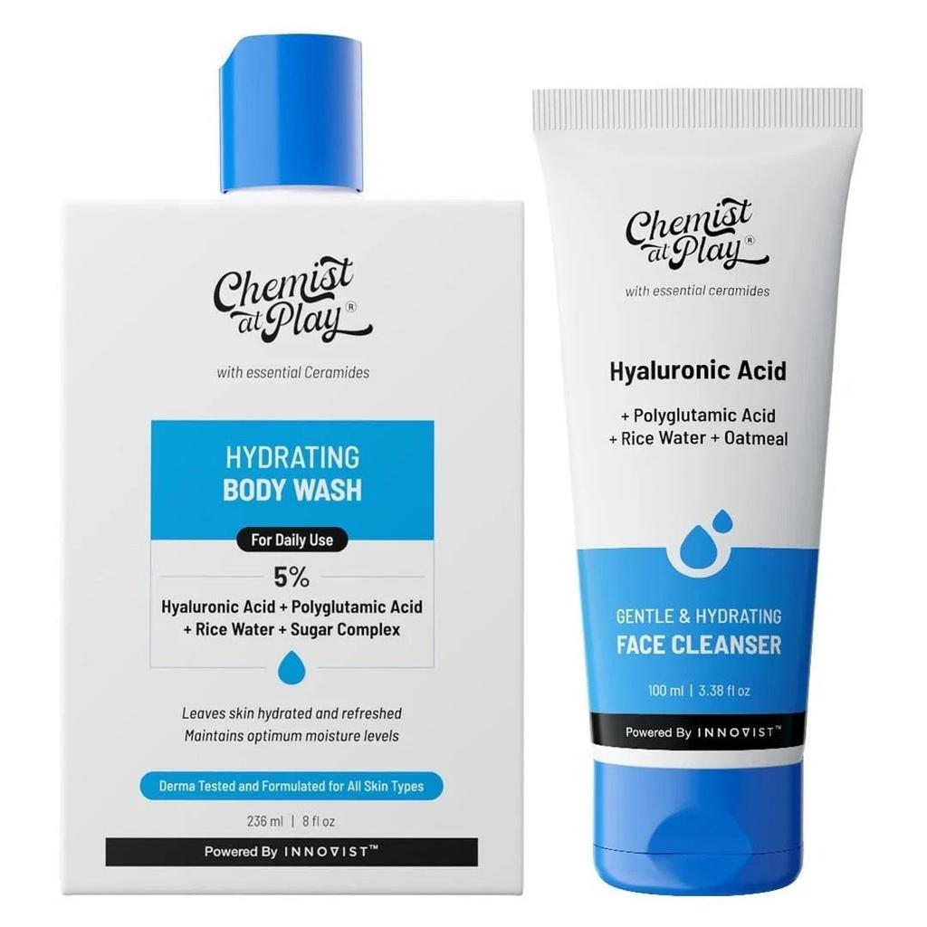 Chemist at Play Hydrating Body Wash 236ml + Gentle&Hydrating Face Cleanser 100ml