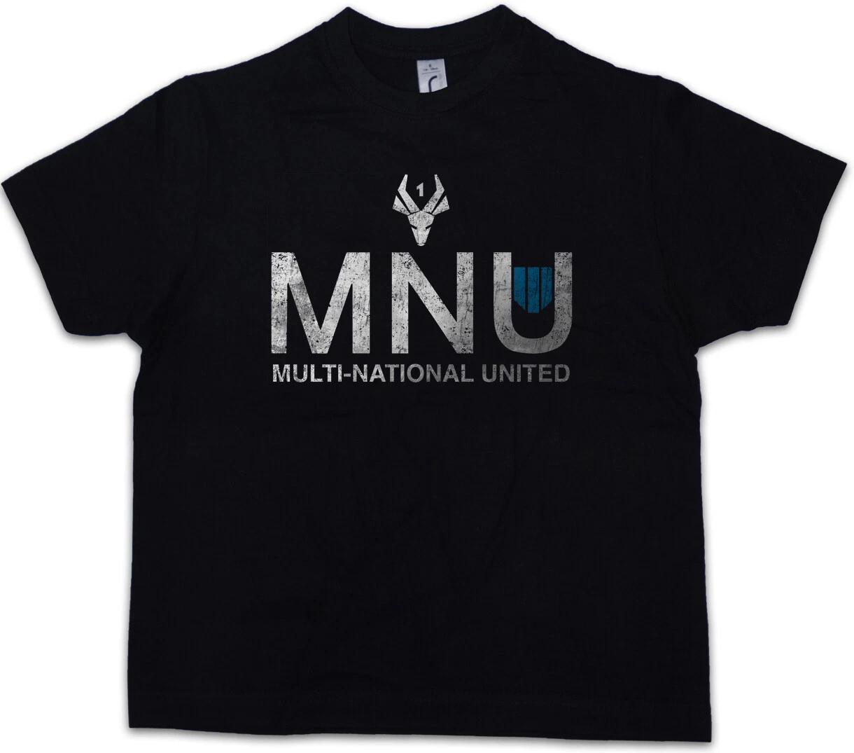 

MNU LOGO Kids Boys T-Shirt Multi-National United District Sign Company 9- 160