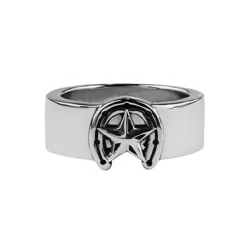 Anonymous Artisan Star Horseshoe Ring