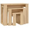 Vidaxl Nesting Tables, 3 Pcs., Wood-Based Material