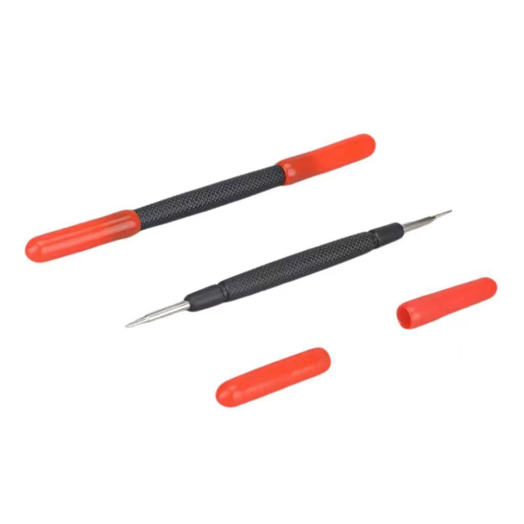 2.0v Double-Headed Spring Bar Tool with Cap Screwdriver and 0.8mm Pin for Watch Strap Adjustment
