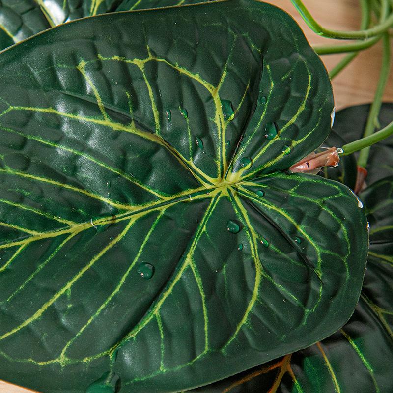 Artificial Turtle Back Monstera Leaf Simulation Fake Flowers Plant Pot Plastic Leaf Faux Plant Branch Ornamental Home Room Decor