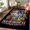1Pc Italian Brainrot Creatures Rug, Office Carpet Indoor Outdoor Doormat, Non-Slip, Comfortable, Living, Christmas Halloween, Xmas Gift L1498