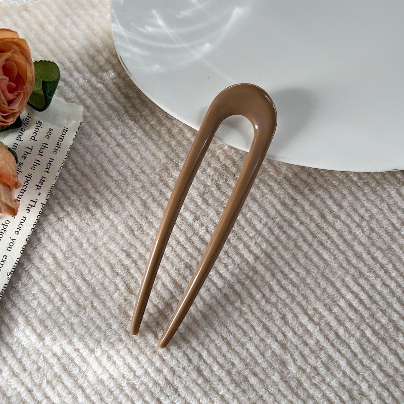 Elegante Haarnadel in U-Form im chinesischen Stil, schlichte Dutt-Haarspange, Haarnadel, Kopfschmuck