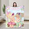 Precious Moments Various Flannel Blanket Super Soft Throw Blanket for Couch Chair Picnic Graphic Bedspread Sofa Bed Cover
