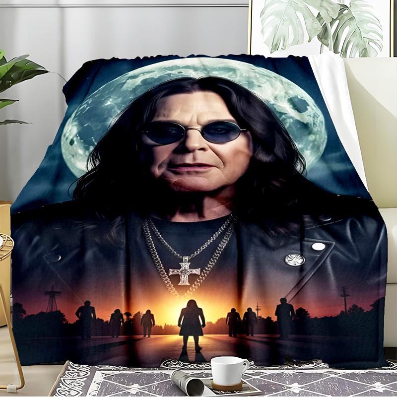 Ozzy Memorial Blanket Flannel Throw for Sofa, Indoor, Camping, Living Room, Office, Chair, And Bed Soft Birthday Gift