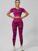 Seamless Tie-Dye Yoga Set: Beautiful Back Sports Bra & High-Waist Peach-Lifting Leggings for Women