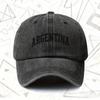 A Vintage Washed Hat Related To ARGENTINA Suitable for Both Men And Women This Solid Baseball Cap Is Perfect for All Seasons