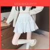 Cotton Blend Puff Skirt For Women With Bowknot Pattern For Autumn Winter Fashion