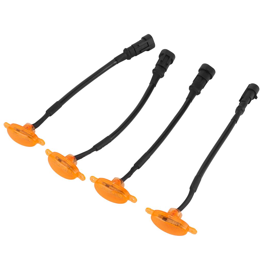 Car Grille Amber Lights IP68 Waterproof 1000LM for Daytime Running Light  Fog Lamp Universal