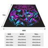 Hazbin Alastor Cartoon Hotels Knitted Blankets Anime Action Flannel Throw Blanket Bedroom Sofa Printed Ultra-Soft Warm Bedspread