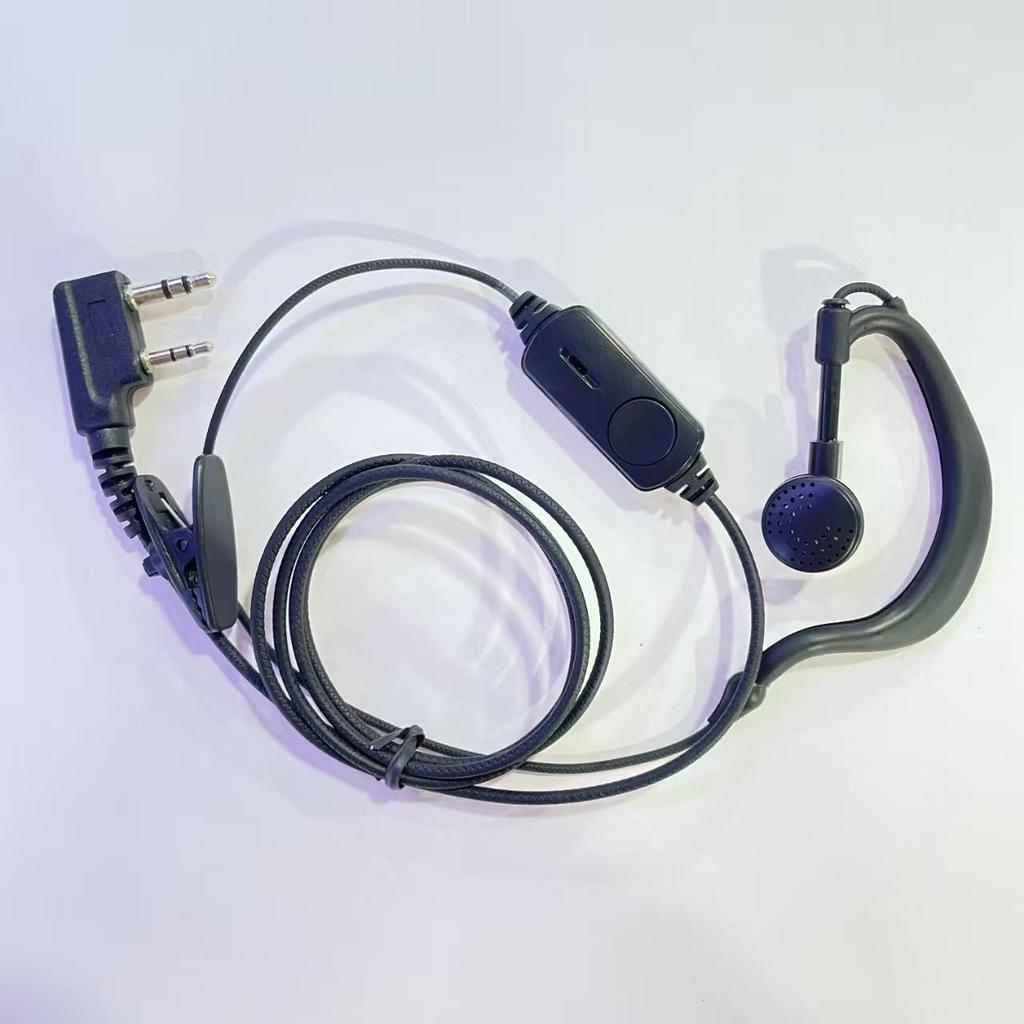 Universal K-Type Walkie-Talkie Earpiece with Ear-hook and Mic