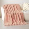 OEING Tassel Throw Blanket