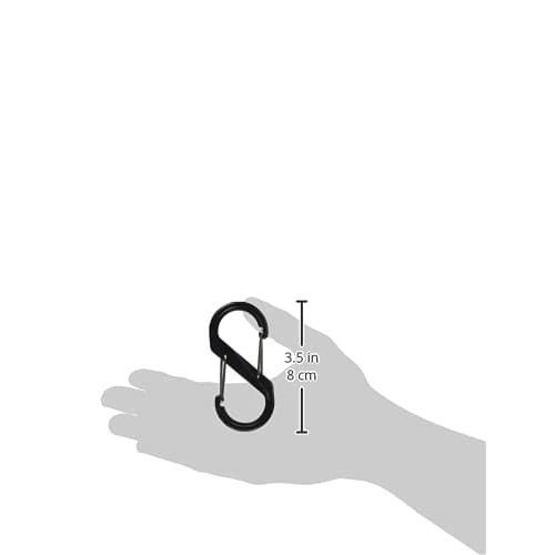 Hikari S-Type Carabiner, Large, KRSA88-2, Black