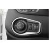 Headlight Switch Control Frame Cover 1* For Jeep Renegade 2015- Matte Silver