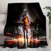 Cyberpunk Soldier  Blanket Soft Comfortable All Seasons Perfect Sofa Office Naps Trips Birthday Christmas Gift