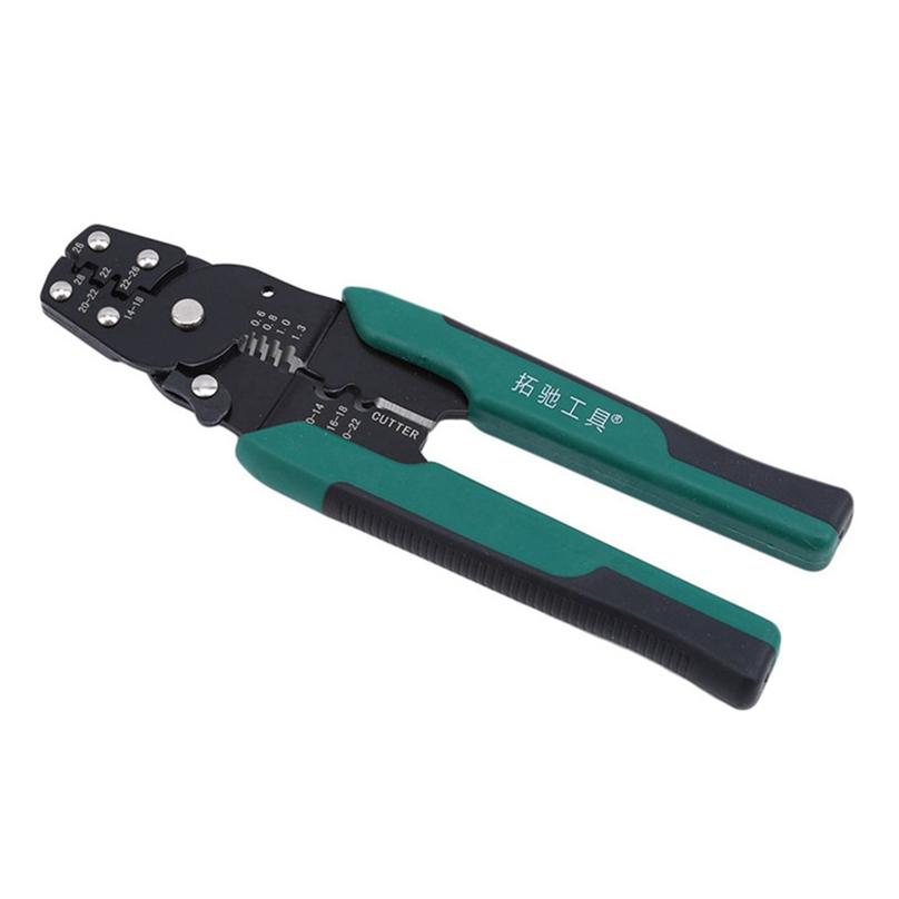 Cold Press Pliers Multi-Function Crimping Pliers Wire Stripper Car Connector Bolt Cutter Repair Tool
