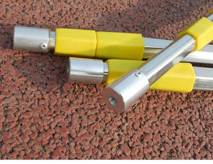 Sechseckige Teleskop-Kescherstange aus Edelstahl, Nietverstärkt für große Fische.