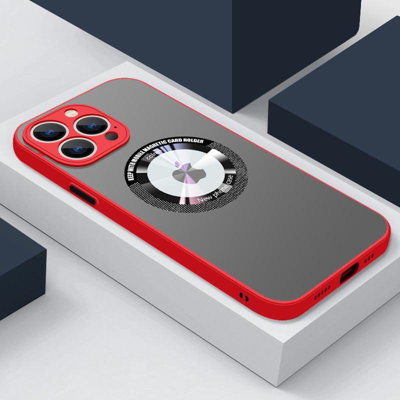 

Ощущение кожи матовый акриловый полый магнитный чехол для телефона Magsafe Роскошный противоударный чехол из ТПУ для iPhone 14 13 12 Pro Max 11 iPhone 14 чёрный