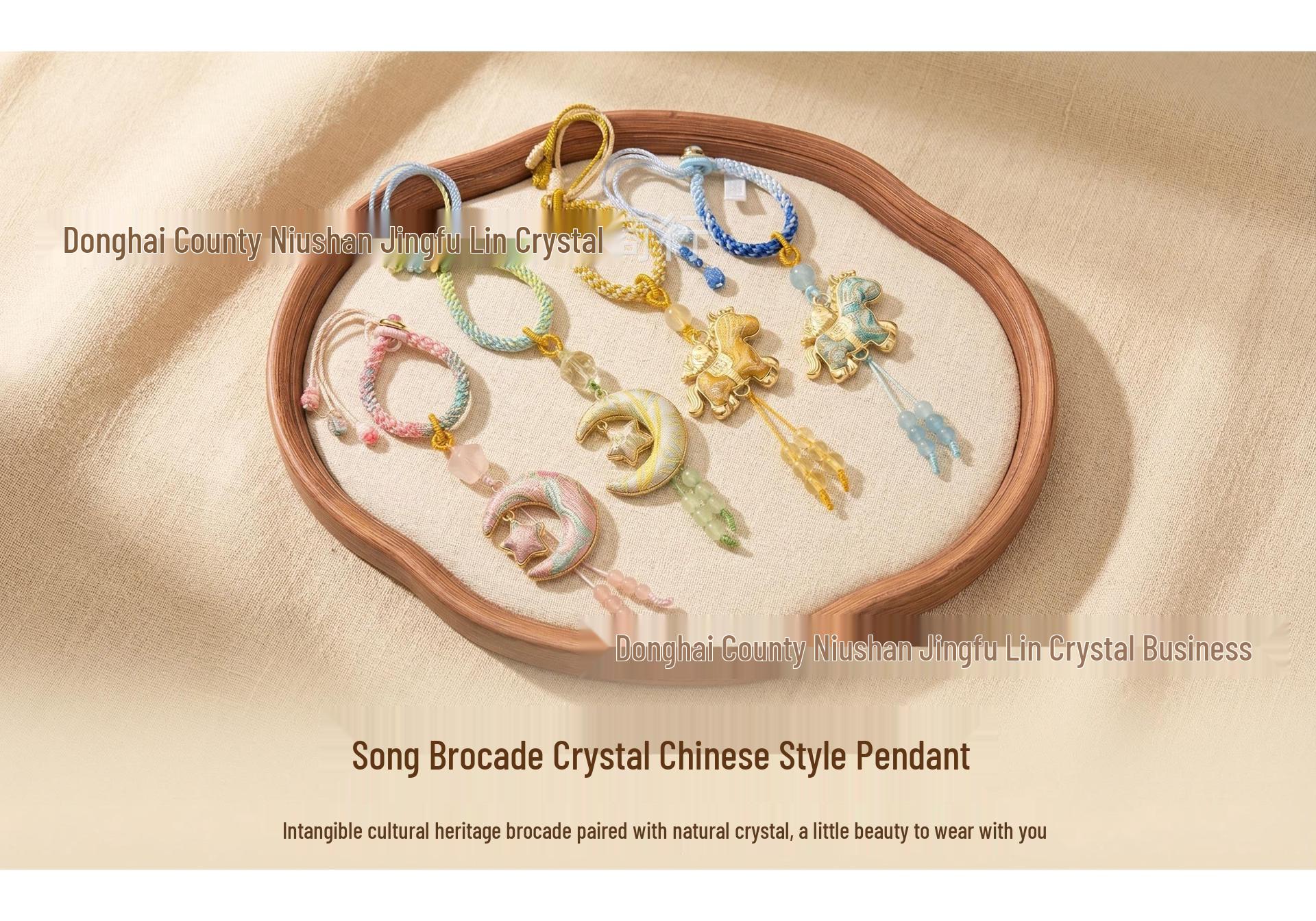 New Chinese-Style Brocade Butterfly Gourd Peace Lock Lanyard Phone Charm